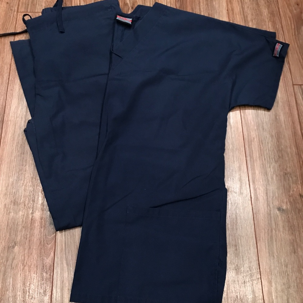Cherokee navy blue scrub set